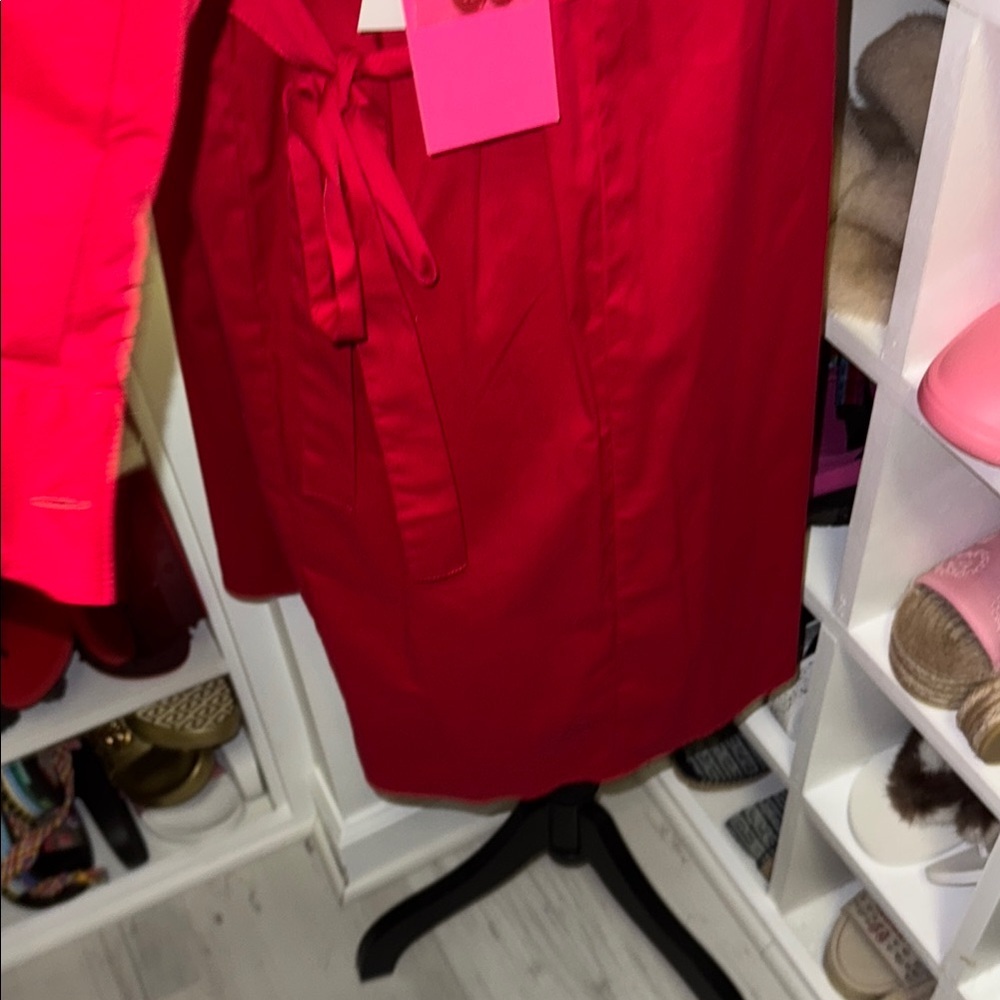 Red Button-Up Dress - Picture 5 of 10